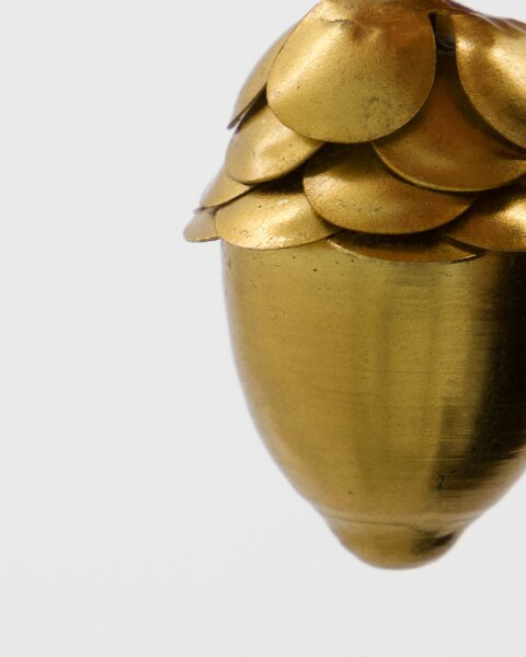 House Doctor Sada vánočních ozdob Acorn Brass - 4 ks HD425