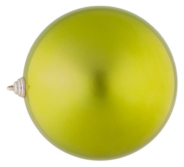 DECOLED Velká vánoční ozdoba zelená lesklá 20 cm plastová koule