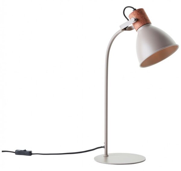 Brilliant 94555/20 Stolní lampa ERENA taupe + dřevo