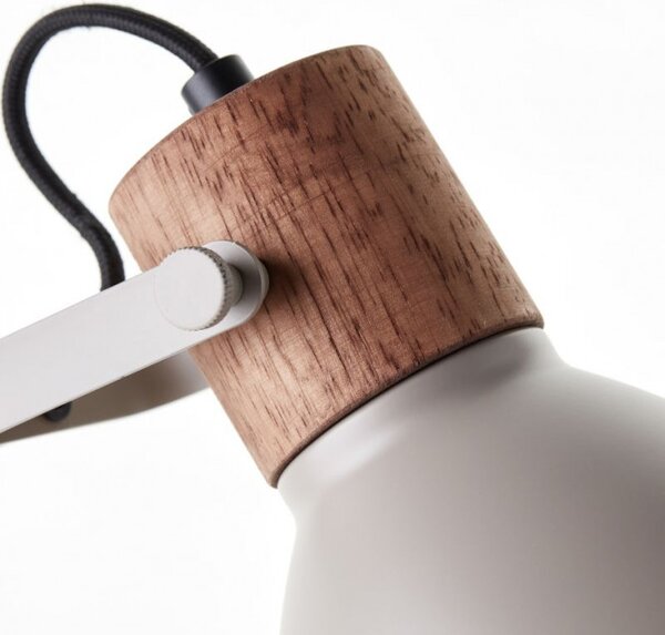 Brilliant 94555/20 Stolní lampa ERENA taupe + dřevo