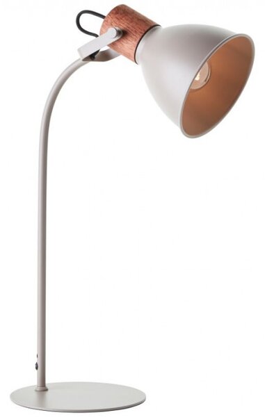 Brilliant 94555/20 Stolní lampa ERENA taupe + dřevo