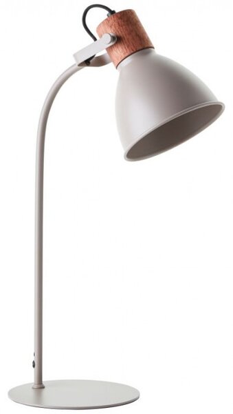 Brilliant 94555/20 Stolní lampa ERENA taupe + dřevo