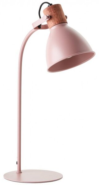 Brilliant 94555/04 Stolní lampa ERENA růžová + dřevo