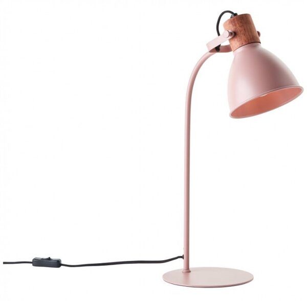 Brilliant 94555/04 Stolní lampa ERENA růžová + dřevo