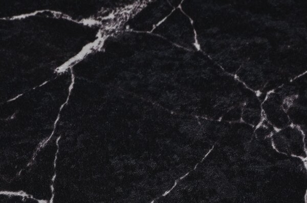 SADA 2x Koupelnová předložka MARBLE 50x60/60x100 cm černá