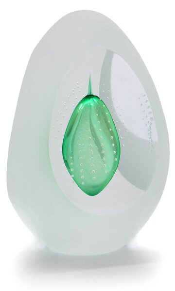 Artcristal Bohemia Broušené těžítko trojbrus - dekor 05 Barva: Zelená, Výška: 7 cm