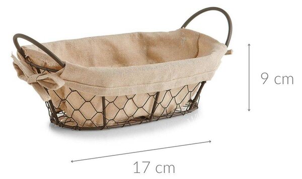 Košík na chléb, pečivo, ovoce COUNTRY STYLE, 26x17x9 cm, ZELLER