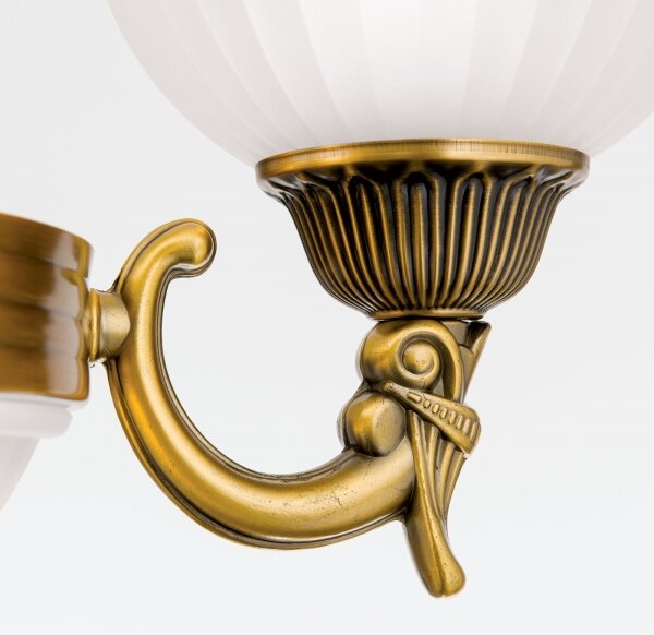 Orion LU 1689/3+3 - Lustr na řetězu ROCCA 6xE27/60W/230V pr. 64 cm bronz/bílá