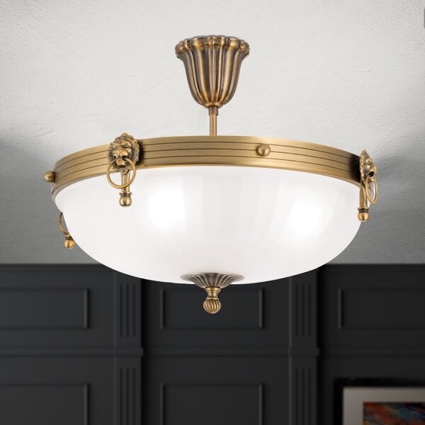Orion DL 7-523/43 - Přisazený lustr ROCCA 4xE27/60W/230V pr. 43 cm bronz/bílá