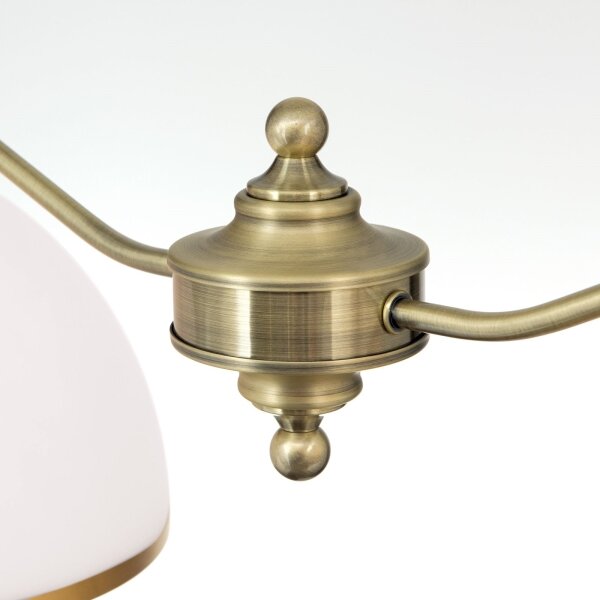 Orion HL 6-1810/2 - Lustr na řetězu OLD LAMP 2xE27/40W/230V bílá/mosaz