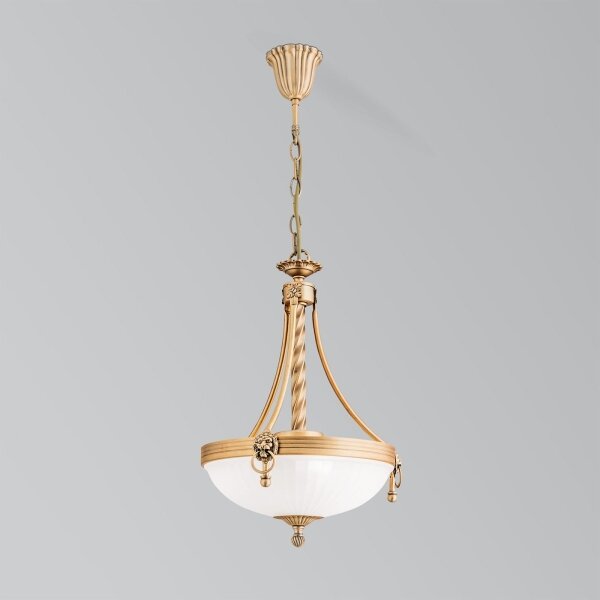 Orion HL 6-1611/3 - Lustr na řetězu ROCCA 3xE27/60W/230V pr. 32 cm bronz/bílá
