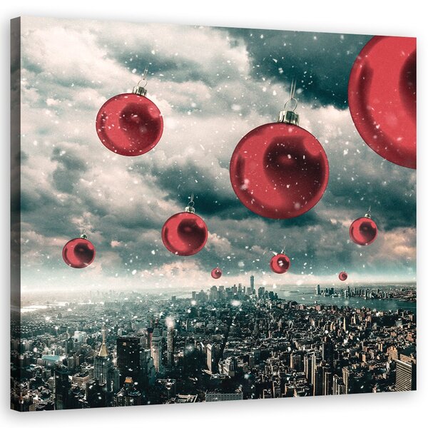 Obraz na plátně Déšť červených cetek - Zehem Chong Rozměry: 30 x 30 cm