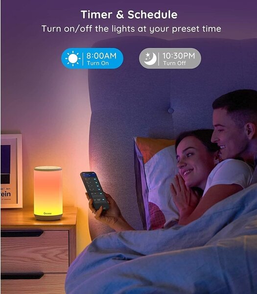 Govee - LED RGBIC Stmívatelná stolní lampa AURA 2 2200-6500K Wi-Fi Matter