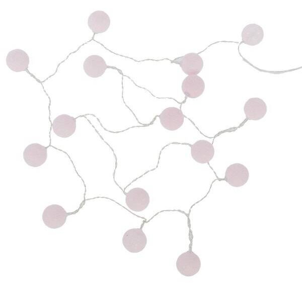 LED růžový řetěz, 240 cm