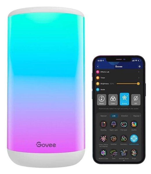 Govee - LED RGBIC Stmívatelná stolní lampa AURA 2 2200-6500K Wi-Fi Matter