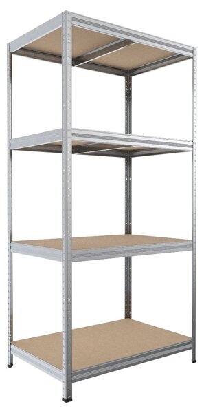 Regál do spíže Biedrax 35 x 60 x 180 cm, pozink, 4 police MDF, nosnost 200 kg na polici