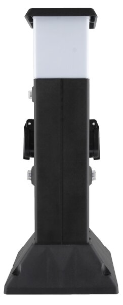 Solight PG05 - Venkovní lampa se 2 zásuvkami 1xE14/15W/230V IP44 černá