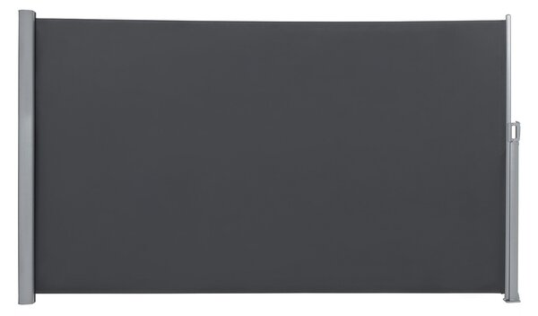 SONGMICS Boční markýza zatahovací tmavě šedá 160x350 cm