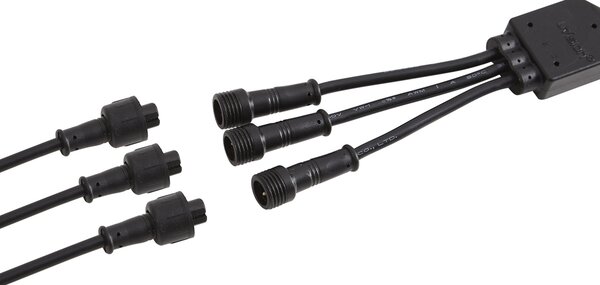 Sada 3 moderních zahradních bodových světel černá vč. LED IP44 - Garly Ball