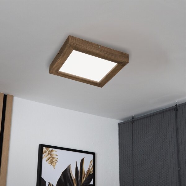 Brilagi-LED Stmívatelné svítidlo WOODY FRAME LED/24W/230V dub 30x30 cm IP44 + DO