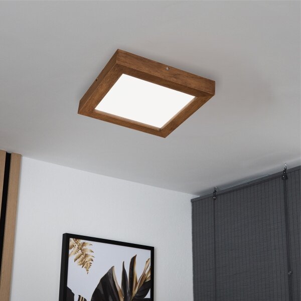 Brilagi-LED Stmívatelné svítidlo WOODY FRAME LED/24W/230V dub 30x30 cm IP44 + DO