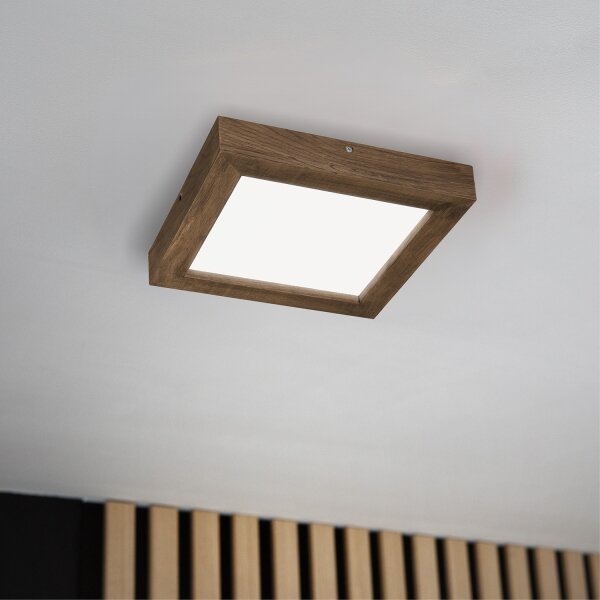 Brilagi-LED Stmívatelné svítidlo WOODY FRAME LED/24W/230V dub 30x30 cm IP44 + DO