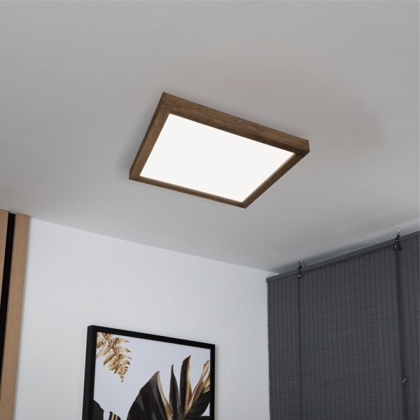 Brilagi-LED Stmívatelné svítidlo WOODY FRAME LED/50W/230V dub 60x60 cm IP44 + DO