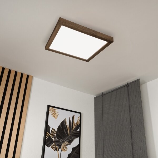 Brilagi-LED Stmívatelné svítidlo WOODY FRAME LED/50W/230V dub 60x60 cm IP44 + DO