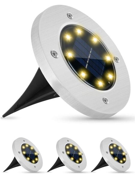 HJ Solární zahradní světlo, dekorativní,4ks*8LED