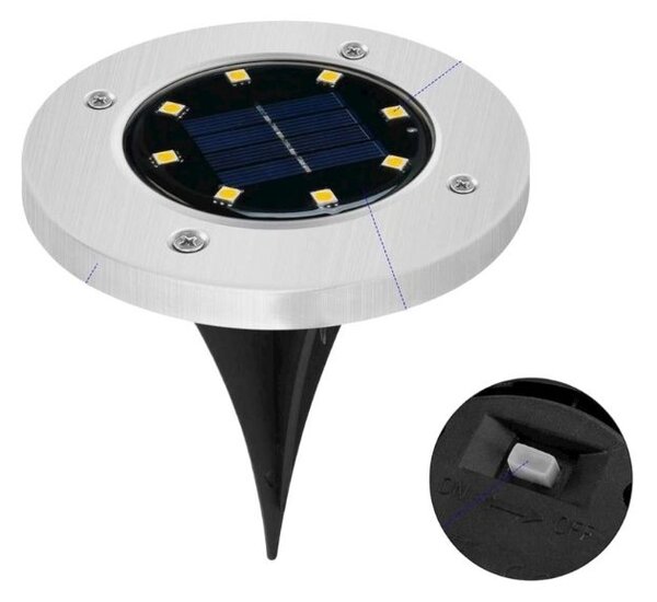 HJ Solární zahradní světlo, dekorativní,4ks*8LED