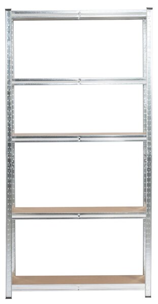 Ak furniture Kovový regál REGMET 90x30x180 cm stříbrný