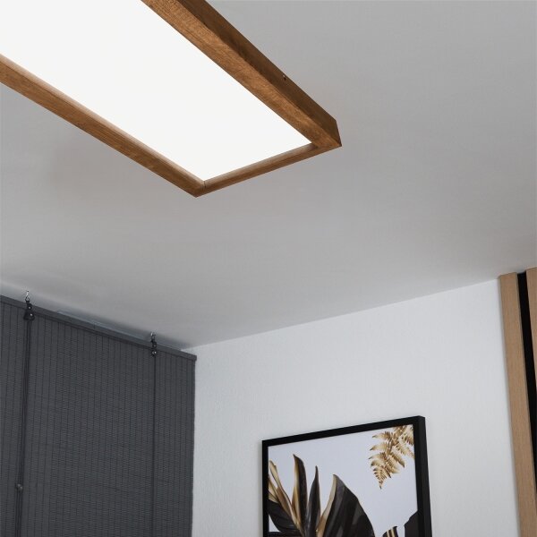 Brilagi -LED Koupelnové svítidlo WOODY FRAME LED/40W/230V 120x30 IP44 dub třešeň