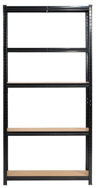 Ak furniture Kovový regál REGMET 90x30x180 cm černý