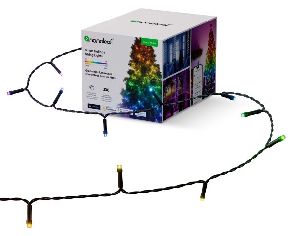 NanoleafN7102K02-25HSL-LEDRGBW řetěz 300xLED 2x12m 2700-6500K Wi-Fi IP67