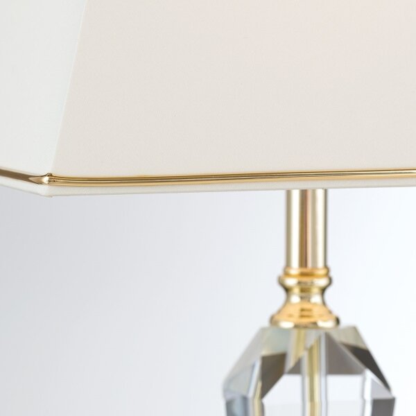 Orion LA 4-1201 - Křišťálová stolní lampa VERONIQUE 1xE27/60W/230V krémová/čirá