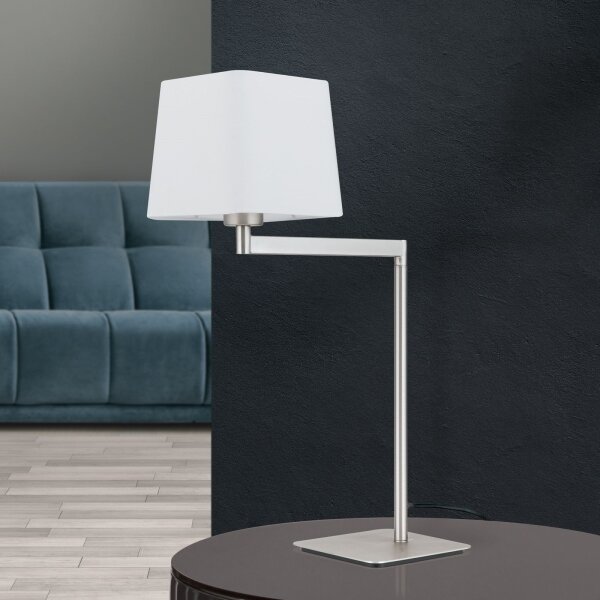 Orion LA 4-1209/1 - Stolní lampa CARLTON 1xE27/40W/230V bílá/matný chrom