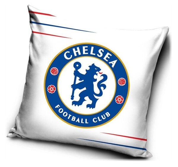 Fotbalový povlak / povlečení na polštář Chelsea FC - motiv Blue & Red lines - 40 x 40 cm