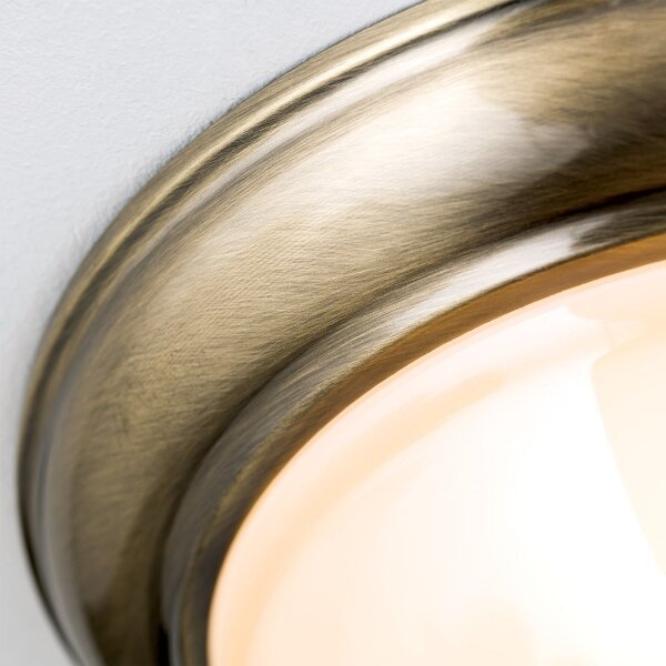 Orion DL 7-675/27-Stropní svítidlo AUSTRIAN OLD LAMP 2xE27/60W/230V bronz/béžová