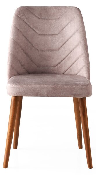Kalune Design Sada 2 ks jídelních židlí Dallas 555 V2 ořech/béžová