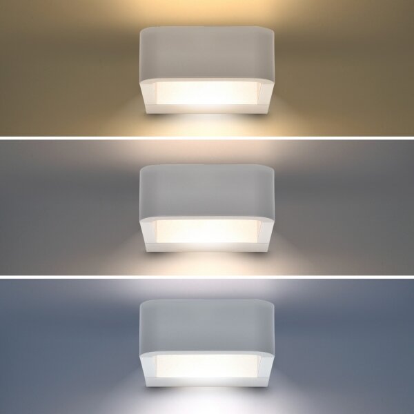 Brilagi - LED Venkovní nástěnné svítidlo BARI LED/7W/230V bílá IP54