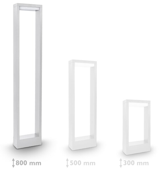 Brilagi - LED Venkovní lampa RAGUSA LED/7W/230V 3000/4000/6000K bílá IP54 80 cm
