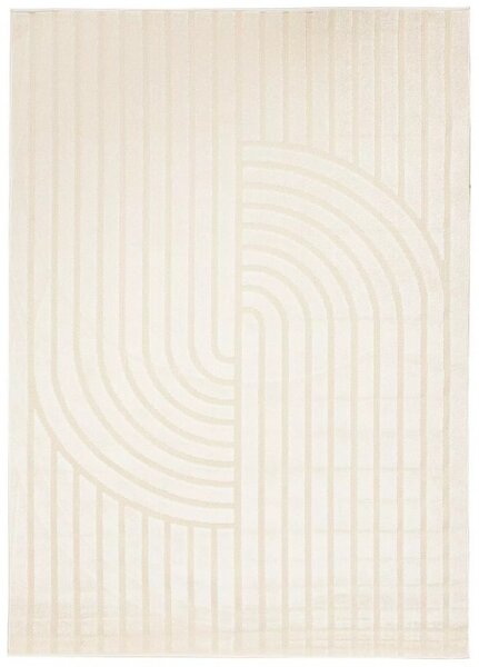 Makro Abra Kusový sisalový koberec PATIO NM73A Moderní Geometrický krémový Rozměr: 80x150 cm
