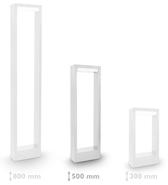 Brilagi - LED Venkovní lampa RAGUSA LED/7W/230V 3000/4000/6000K bílá IP54 50 cm