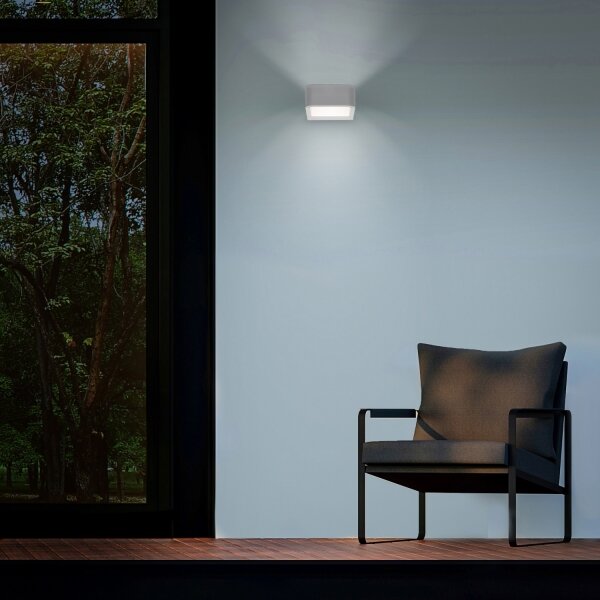Brilagi - LED Venkovní nástěnné svítidlo BARI LED/7W/230V bílá IP54