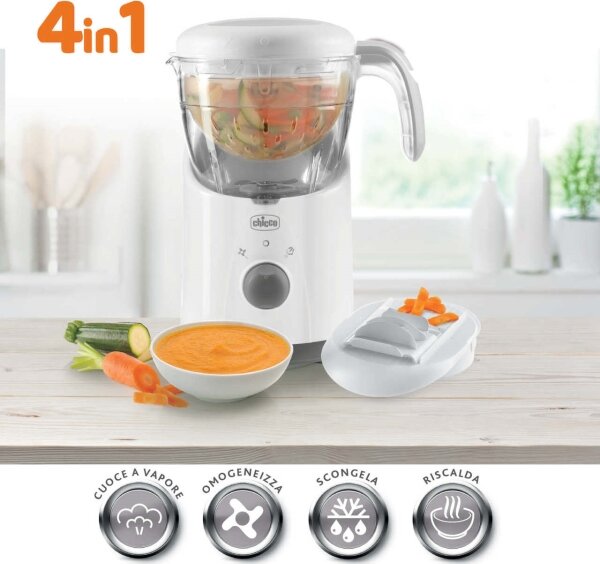 Chicco - Parní hrnec a mixér 4v1 EASY MEAL