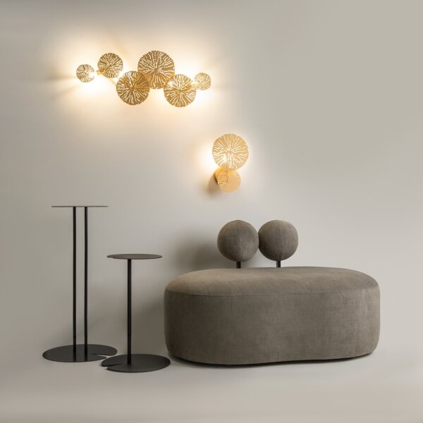 Maytoni MOD082WL-01G - Nástěnné svítidlo LOVETANN 1xE14/40W/230V zlatá