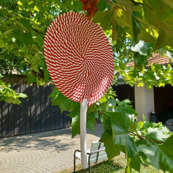 DECOLED Velká vánoční ozdoba lízátko, 30 × 50 cm, k zavěšení, plast, IP44