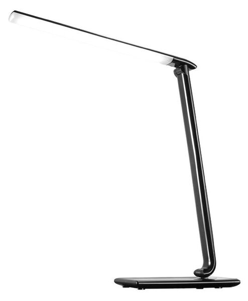 Solight LED stolní lampička stmívatelná, 12W, volba teploty světla, USB, černý lesk WO37-B