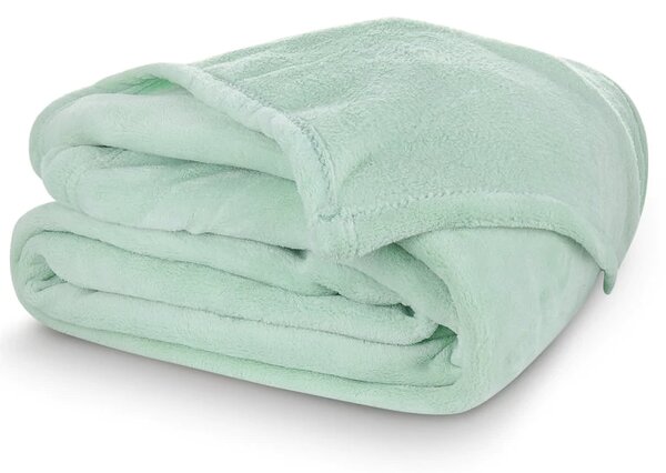 BedTex deka z mikroplyše CORAL FLEECE jednobarevná UNI PISTÁCIOVÁ,, 150x200cm