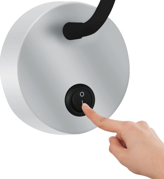 Brilagi - LED Flexibilní nástěnná lampa MAYA LED/3W/230V 4000K stříbrná